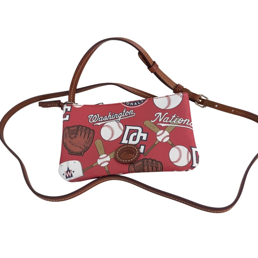 Dooney & Bourke‎ Washington Nationals MLB Red Crossbody Bag Stadium Approved NEW